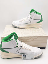 Nike Air Jordan 2 Retro 'Lucky Green' Sneakers Size 12 Dr8884-103 Eb0725wxsa