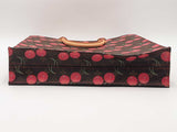 Louis Vuitton Cerises Sac Plat Takashi Murakami Brown Handbag Aa0326ezxsa
