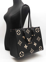 Louis Vuitton On The Go Mm In Bicolor Monogram Empreinte Leather Fw0526lrxzdu
