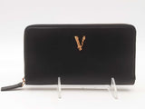 Versace Zip Around Leather Wallet Black Aa1025crsa