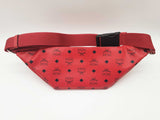 Mcm Fursten Candy Red Visetos Coated Canvas Belt Bag Do0925crde