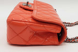 Chanel Timeless Quilted Orange Patent Leather Flap Shoulder Bag Eb0826oxxzsa