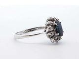 14k White Gold 3.5g Diamond Starburst Cluster Ring Size 11 Lh1225oixde