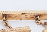 Tiffany & Co. 18k Yellow Gold Herringbone Bar Cuff Links 11.6 Grams Eb0326llxzde