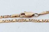 14k Yellow Gold Link Chain Necklace 7.3 Grams 20 Inch Eb0826pirsa