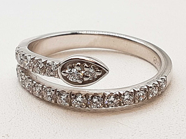 0.40 Cttw Lab Grown Diamonds 0.925 Silver 2.5g Ring Size 7 Do0525cxde