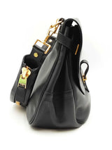 Tom Ford Zipper Strap Black Leather Shoulder Bag Fw0824pcrdu
