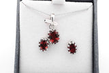 Set Of 5 Gemstone Ensemble Sets In Sterling Silver Eb0925crsa