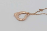 Tiffany & Co. Elsa Peretti 18k Gold Open Heart Pendant Necklace 4.4g Eb0926lcrsa