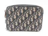 Christian Dior Zipped Pouch With Strap Dior Oblique Jacquard Sd0725czxde