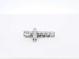 1.65 Cttw Diamond & 14k White Gold 14k Cross Pendant 3.5 Grams Fw00625rzxdu