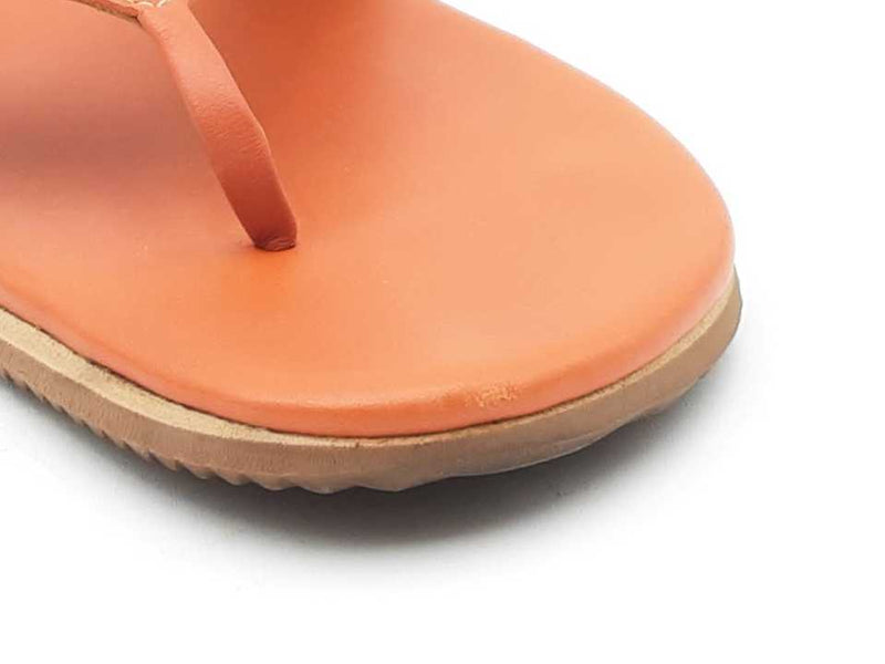 Hermès Thong Sandals In Orange Calfskin Leather Size Eu 45 Us 12 Fw0425pxzdu