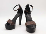 Louis Vuitton Patent Afterglow Platform Black Size 39 Aa0626orzsa