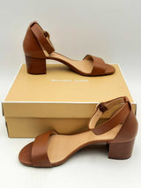 Michael Kors Lena Leather Sandals Size 9.5 M Eb0524lxsa