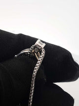 0.61 Cttw Diamond & 18k Gold Pendant With 14k Franco Chain 9.2 Grams Fw0826rrzdu