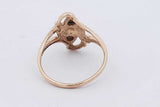 0.01ctw Diamond 10k Tricolor Gold Ring 3.3 Grams Size 8.25 Eb0526lrxsa
