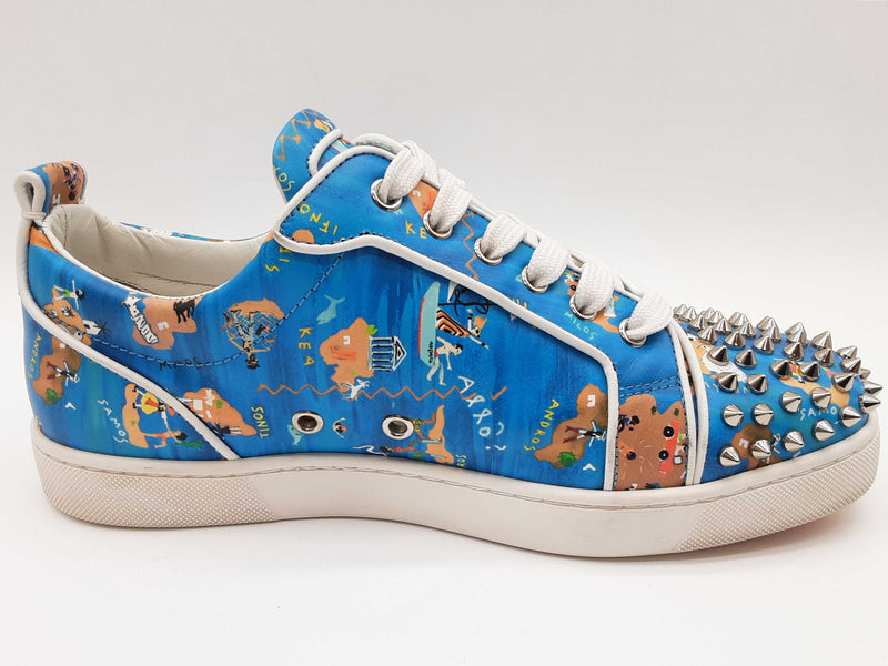 Christian Louboutin Orlato Flatca Odyssey Blue Shoes Size Eu 41 M Do0525lixde