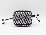 Versace La Greca Signature Glitter Print Bucket Bag Fw0825wzxdu