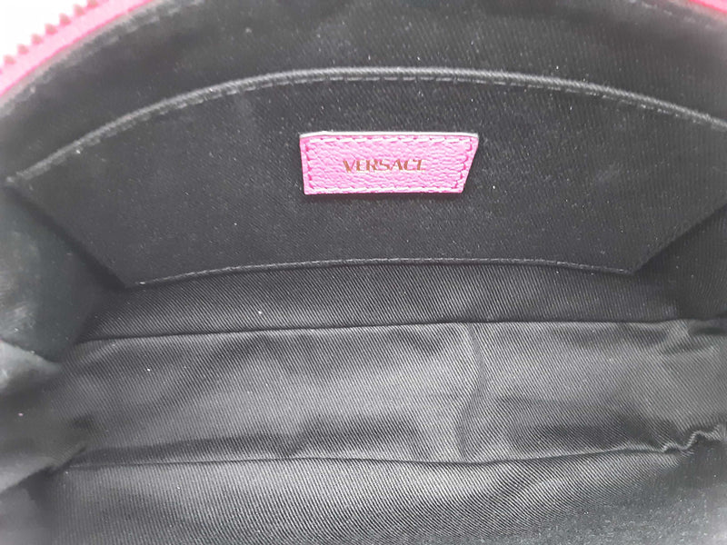 Versace La Medusa Fuchsia Leather Shoulder Bag Sd1025wzxde