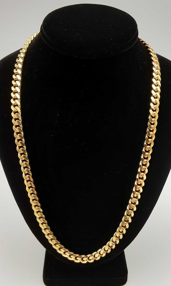 Sterling Silver Cuban Link Chain Necklace 24 In Dolspsa 144010035853