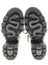 Gucci 583349 Gg Beige Wool Lace Up Ankle Boots Size Gucci 39.5 W Do0325orxde