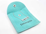 Tiffany & Co. T Two Diamond & 18k White Gold Necklace 4.5g 16 Inch Fw0426rrxdu