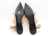 Valentino Roman Stud Ankle Strap Heel Beige Size 38 Aa0626lrzsa