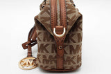 Michael Kors Logo Canvas Mini Duffle Satchel Crossbody Bag Eb0126wxde
