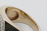 1.69cttw Diamond Ring In 10k Yellow Gold 10.7 Grams Size 10 Eb1026llxzsa