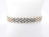 0.38 Cttw Diamond & 14k Yellow Panther Link Bracelet 20.5g 7 Inch Fw0826llcrdu