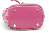 Mcm Pink Monogram Jacquard Dessau Drawstring Bucket Bag Eb1026crsa