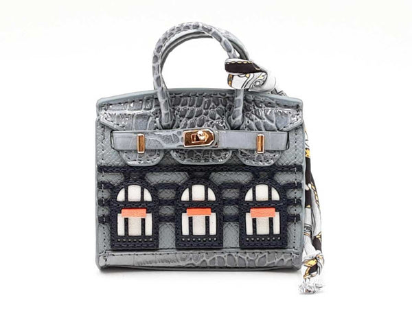 Mini Boutique Bag Charm In Gray Fw0725edu