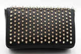 Christian Louboutin Black Leather Spiked Zoompouch Crossbody Eb1125wordu