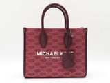 Michael Kors Mirella Small Crossbody In Mulberry Monogram Jacquard Fw0826wzdu