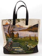 Dolce & Gabbana Alta Moda "Lago Di Como" Canvas Tote Bag Eb0326rxzde