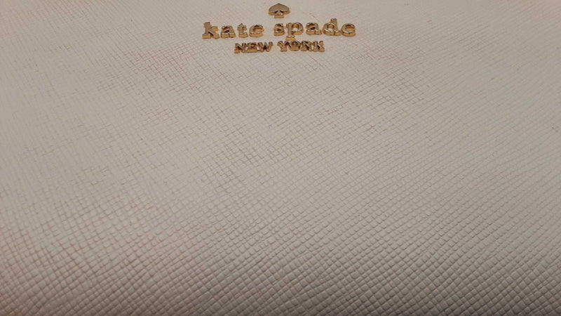 Kate Spade Madison Large Slim Wallet In Meringue Saffiano Leather Fw0625lxdu