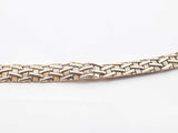 14k Yellow Gold Basket Weave Link Necklace 30.1 Grams 17 Inch Fw0326leordu