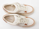 Tory Burch Stage Sneakers In Leather & Suede Us Size 7.5 Fw0326lxzdu