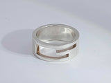 Gucci Double G Silver Ring 7.2 Grams Size 10 Aa0725ezsa