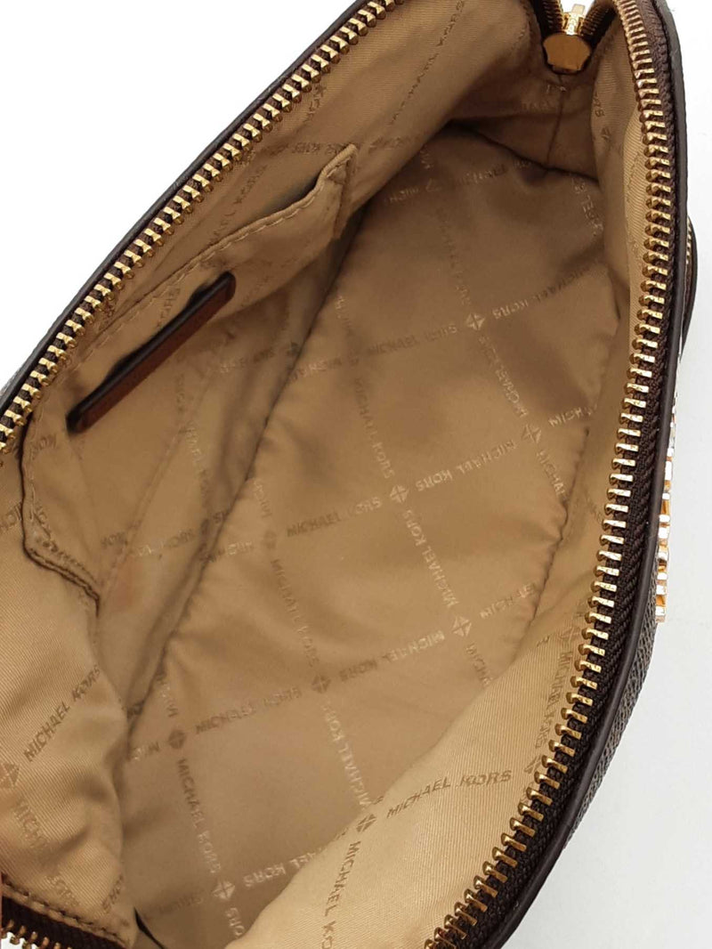 Michael Kors Aspen Colorado Travel Pouch In Signature Coated Canvas Fw0725prdu