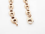 10k Yellow Gold Puffed Mariner Chain Bracelet 10.1 Grams 9 Inch Fw0226pzxdu