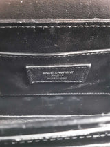 Yves Saint Laurent Solferino Black Patent Leather Crossbody Bag Eb0426ixzsa