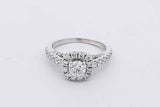 1.03cttw Diamond 14k White Gold Ring 3.6 Grams Size 5.5 Eb0626pxzsa