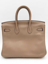 Hermes Birkin 25cm Gris Asphalte Gray Swift Gold Hardware Handbag Dolirxzde