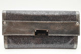 Jimmy Choo Metallic Silver Glitter Reese Clutch Eb0726crde