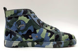 Christian Louboutin Louis Orlato Veau Velours Camoflage Sneakers Eb0125oxzsa