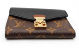 Louis Vuitton Monogram Canvas & Black Leather Pallas Wallet Eb0726oxzdu