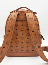 Mcm Stark Visetos Cognac Backpack  Eb0126oxzsa