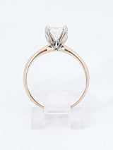 0.75 Ctw Diamond Solitaire Ring In 14k Yellow Gold 2.6g Size 6.5 Fw0626lwzxdu