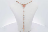 10k Tricolor Gold Rosary 3.7 Grams 17 Inch Eb0626lcrsa